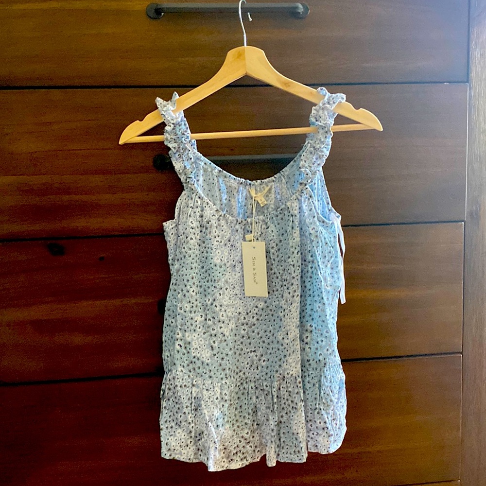 Blue summer blouse